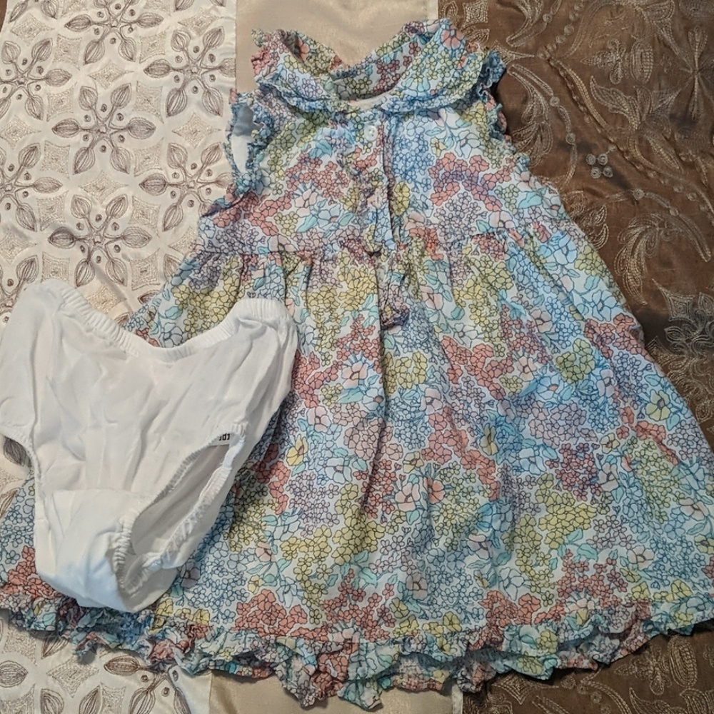 Baby Gap Floral Dress w/ Diaper Cover